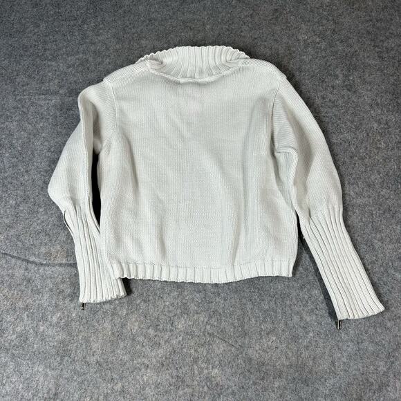 BKG & Company Sissies Sweater Womens Small Quarter Zip Cotton Made In USA - Picture 11 of 12